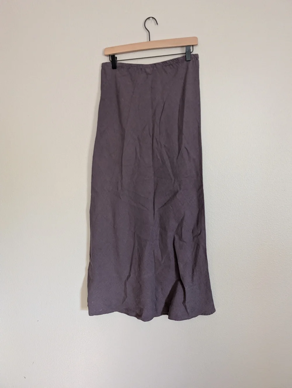 Bryn Walker Light Linen Purple Maxi Skirt Pull On Elastic Waist Size Small - Picture 6 of 9